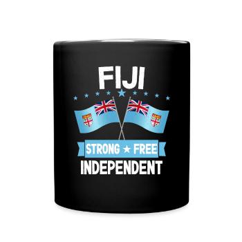 Fidschi - Tasse einfarbig - Schwarz - Vorne