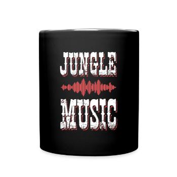 Musique de la jungle - Mug uni - noir - Devant