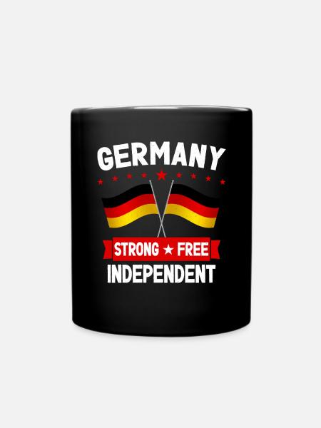 Deutschland - Tasse einfarbig - Schwarz