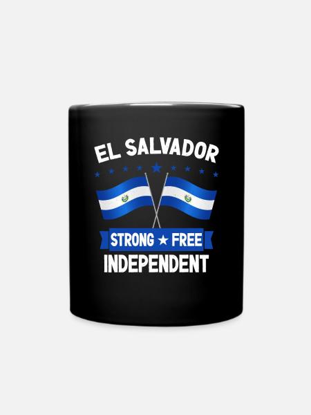 El Salvador - Tasse einfarbig - Schwarz