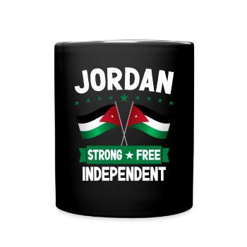 Jordanie - Mug uni - noir - Devant