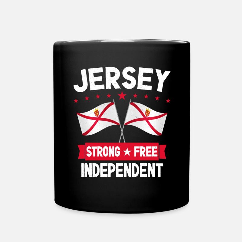 Jersey - Tasse einfarbig - Schwarz