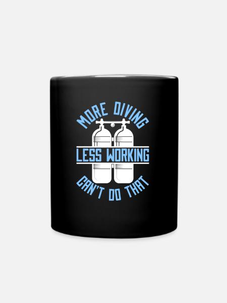 Plongeur plongeur commercial Plongée - Mug uni - noir