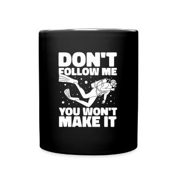 Diving Diver Commercial Diving - Full Colour Mug - black - Front
