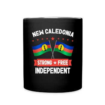 Neukaledonien - Tasse einfarbig - Schwarz - Vorne