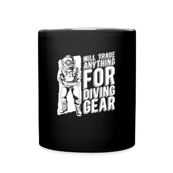 Diving Divers Commercial Diving - Full Colour Mug - black - Front