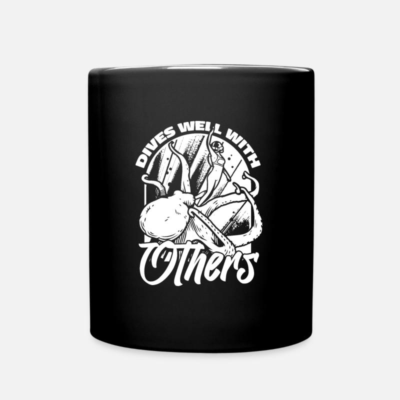 Tauchen Taucher Kommerzielles Tauchen - Tasse einfarbig - Schwarz