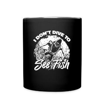 Plongeurs Plongée commerciale - Mug uni - noir - Devant