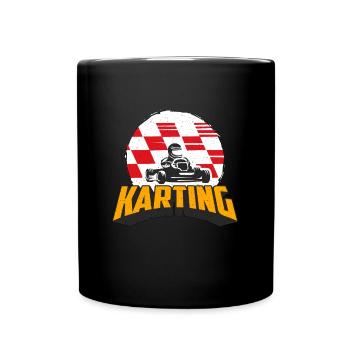 Kart Racing Karting Motorsport Gokart Kart Driver - Full Colour Mug - black - Front