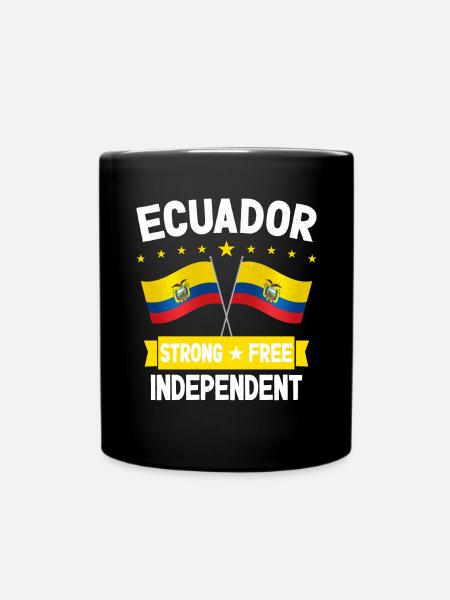 Ecuador - Tasse einfarbig - Schwarz