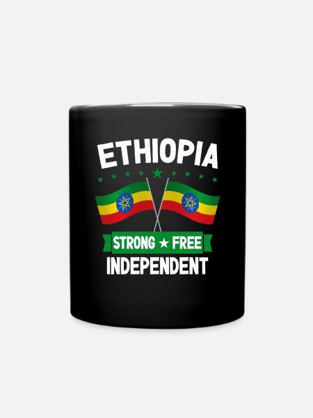 Äthiopien - Tasse einfarbig - Schwarz