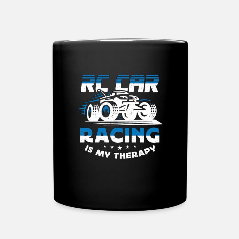 RC Model Racing RC Car Racing Is My Therapy RC Car - Full Colour Mug - black