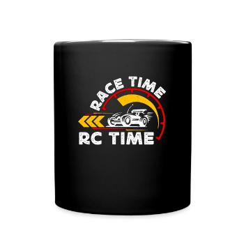 RC Model Racing Race Time RC Time Radio Controlled - Full Colour Mug - black - Front