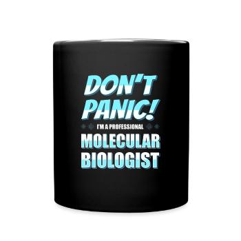 Biologie Biologe Witzig Molekularbiologe - Tasse einfarbig - Schwarz - Vorne
