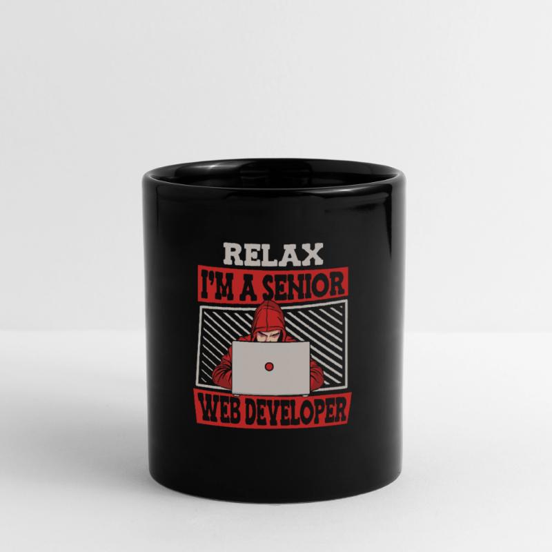 Web Entwickler Webdeveloper Senior Tasse einfarbig