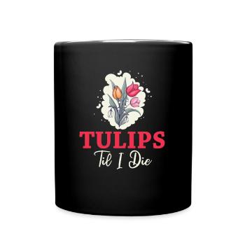 Tulpen Tulpen - Tasse einfarbig - Schwarz - Vorne
