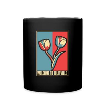 Tulpen Tulpen - Tasse einfarbig - Schwarz - Vorne