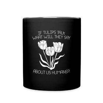 Tulpen Tulpen - Tasse einfarbig - Schwarz - Vorne