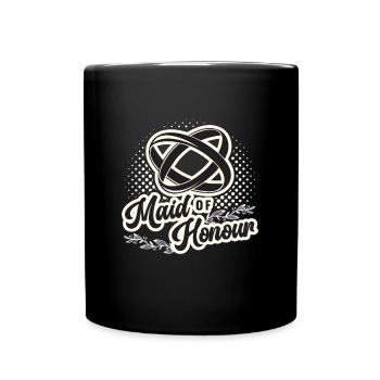 Maid Of Honour Bachelorette Wedding Bridesmaid - Tasse einfarbig - Schwarz - Vorne