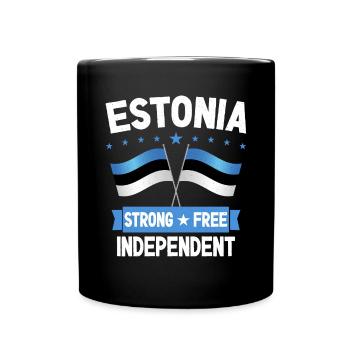 Estonie - Mug uni - noir - Devant