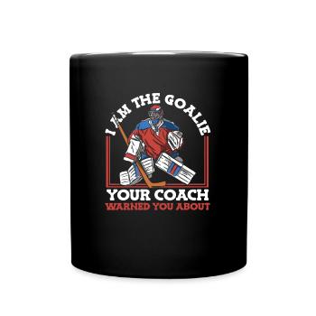 Ice Hockey Goalkeeper Coach - Full Colour Mug - black - Front