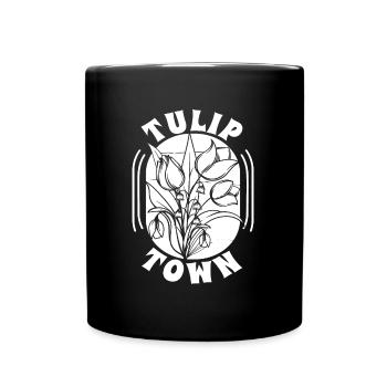 Tulpen Tulpen - Tasse einfarbig - Schwarz - Vorne