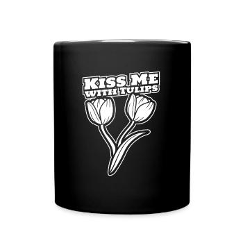 Tulpen Tulpen - Tasse einfarbig - Schwarz - Vorne