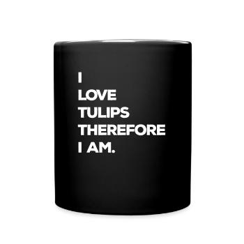 Tulpen Tulpen - Tasse einfarbig - Schwarz - Vorne