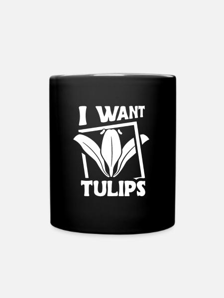 Tulpen Tulpen - Tasse einfarbig - Schwarz