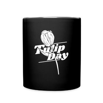 Tulpen Tulpen - Tasse einfarbig - Schwarz - Vorne