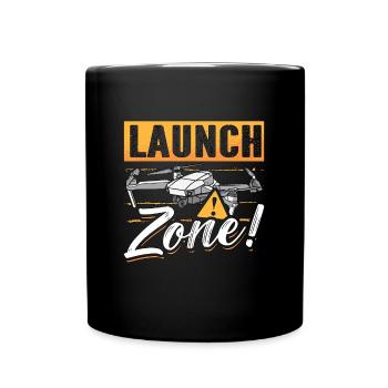 Drone Racing Launch Zone Drone Race Racing Machine - Tasse einfarbig - Schwarz - Vorne