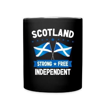 Schottland - Tasse einfarbig - Schwarz - Vorne