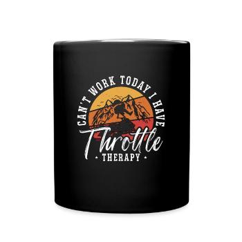 Snowmobile Racing Can't Work Today I Snowmobiles - Tasse einfarbig - Schwarz - Vorne