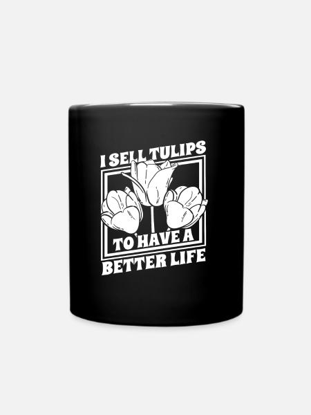 Tulpen Tulpen - Tasse einfarbig - Schwarz