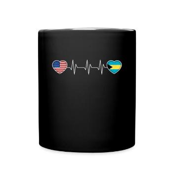 Bahamas - Full Colour Mug - black - Front