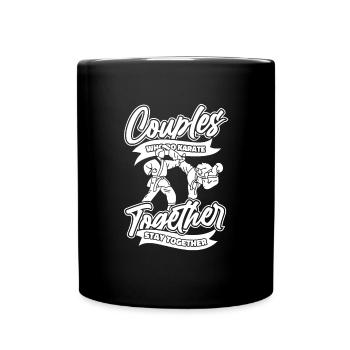 Karate - Tasse einfarbig - Schwarz - Vorne