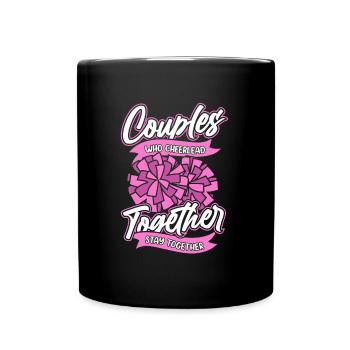 Cheerleader Cheerleading C - Tasse einfarbig - Schwarz - Vorne