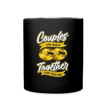 Fan train marching band pair - Full Colour Mug - black - Front