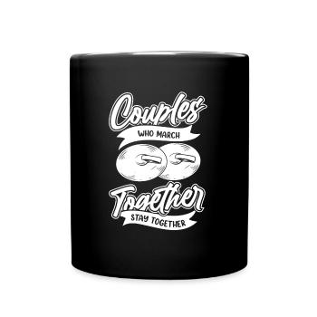 Fan train marching band pair - Full Colour Mug - black - Front