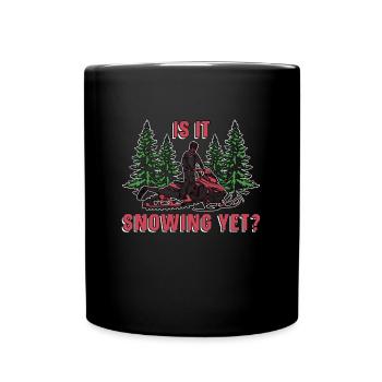 Snowmobile Racing Is It Snowing Snowmobile Riding - Tasse einfarbig - Schwarz - Vorne