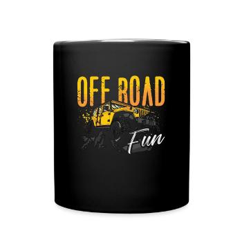 Off-Road Racing Off Road Fun Roadtrip Race Car - Tasse einfarbig - Schwarz - Vorne