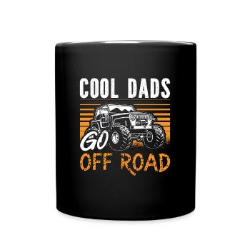 Off-Road Racing Cool Dads Go Off Road Race Car - Tasse einfarbig - Schwarz - Vorne