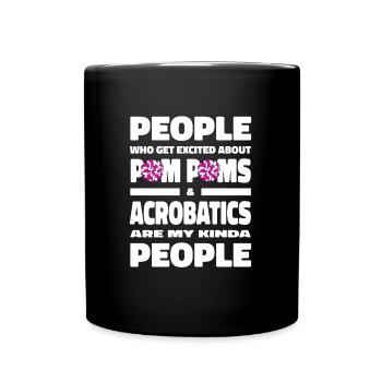 pom-pom girl pom-pom girl drôle - Mug uni - noir - Devant