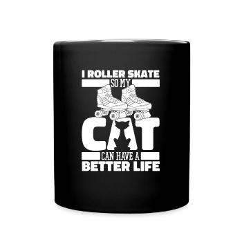 Roller skating Roller skating - Full Colour Mug - black - Front
