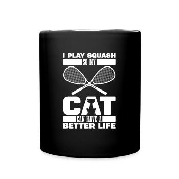Squash - Tasse einfarbig - Schwarz - Vorne