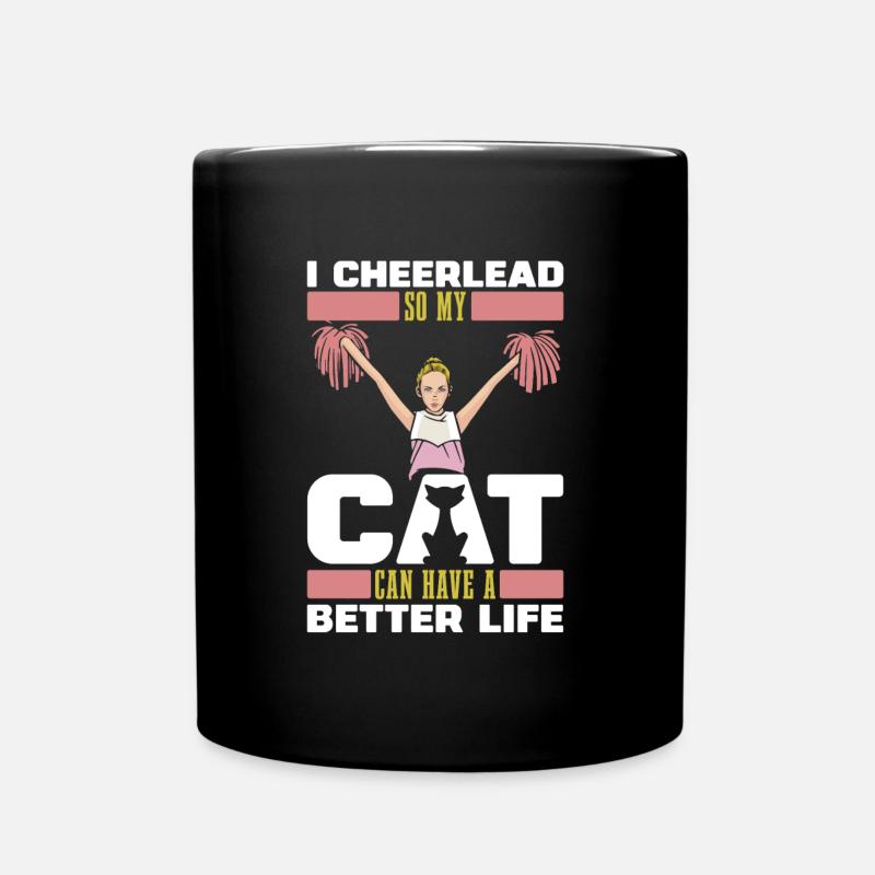 Cheerleader Cheerleading - Tasse einfarbig - Schwarz