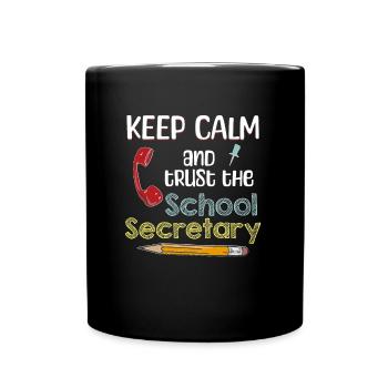 School Secretary Secretariat Recognition Gift - Full Colour Mug - black - Front