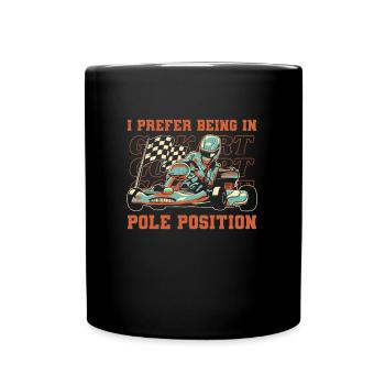 Go Kart Karting Karting Driver Cool - Full Colour Mug - black - Front