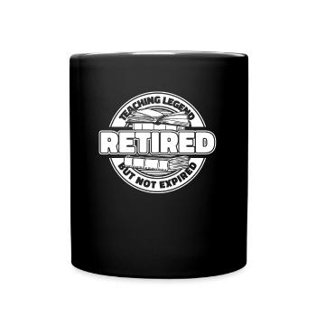 Enseignante Éducatrice à la retraite - Mug uni - noir - Devant