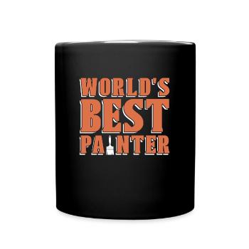 Painter World's Best Painter Craftsmanship Paint - Tasse einfarbig - Schwarz - Vorne